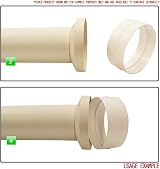 Kair Ducting Reducer 150mm to 100mm White Plastic Connector 6 to 4 inch view 4