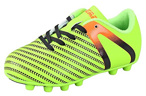 Vizari Unisex Impact FG Green/Orange Size 12 Soccer Shoe, Regular US Little Kid