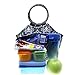 Large Damask Neoprene Lunch Bag Purse - Insulated Waterproof Lunch Tote Box for Women, Adults, Kids, Teen Girls
