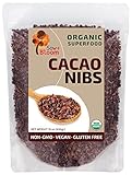 Cacao Nibs Organic Raw Superfood by SOW+BLOOM – Sugar Free, Gluten Free, Non GMO - 1 lb (16 oz), Not Cocoa Nibs