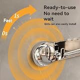 HYKJSHED Multifunctional Bathroom Wall Hooks, Removable Towel Rack view 2