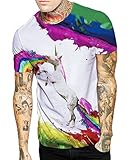 R-deer Mens Printed Short Sleeve Crew Neck Tee T-shirts