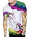 R-deer Mens Printed Short Sleeve Crew Neck Tee T-shirts