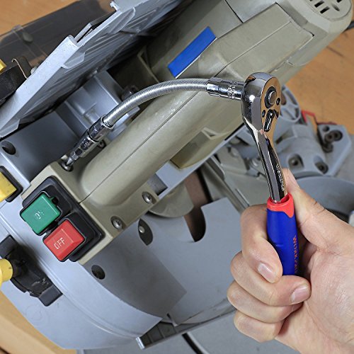 WORKPRO 35-piece Bits Socket Set Phillips Hex Torx 1/4-inch Ratchet with Anti-shock Case