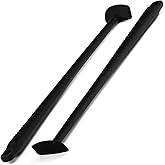 IMPRESA Silicone Blender Spatula & Jar Scraper - Extra Long Reach Blender Spatula - Under-Blade Food Processor Scraper - 14 I