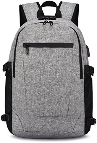 Anti Theft Business Laptop Backpack, Waterproof College School Backpack, Travel Backpack with USB Charging Port and Headphone Interface, Laptop Bag Fits Under 15.6-Inch Laptop Notebook
