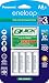 Panasonic K-KJ55MCA4BA Advanced Individual Battery 3 Hour Quick Charger with 4 AA eneloop Rechargeable Batteries, White primary