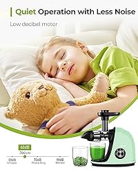 Jocuu Slow Masticating Juicer with 2-Speed Modes