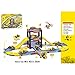 Kid Track Playset Acekid Children Solt Car City Construction Parking Garage Playset with 3 Vehicles and 1 Plane Car Playset
