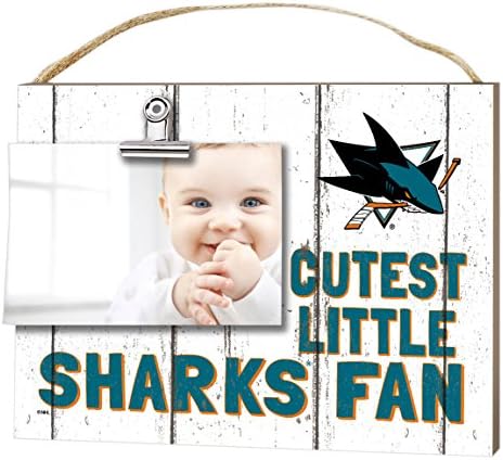 KH Sports Fan 10"x8" San Jose Sharks Clip It Weathered Baby Logo NHL Photo Frame