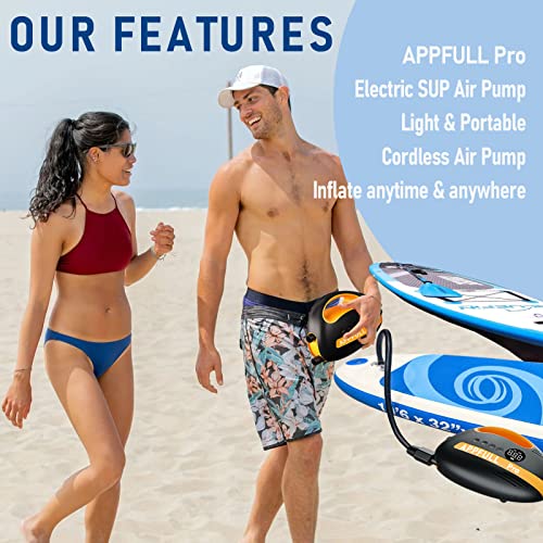 APPFULL 20PSI Paddle Board Pump Rechargeable Paddleboard Pump Electric