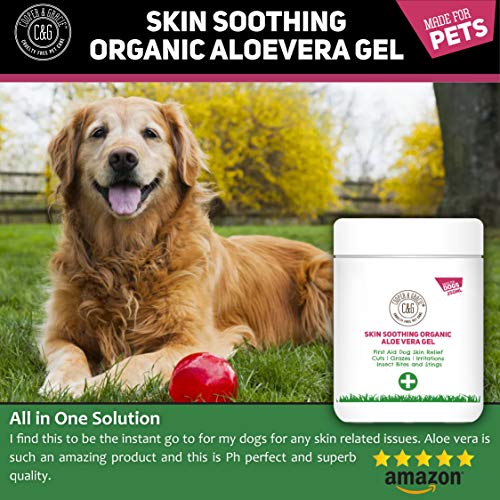 C&G Pets Skin Soothing Organic Aloe Vera Gel 250ml 100 Food Grade