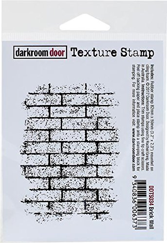Darkroom Door Texture Cling Stamp 3"X2"-Brick Wall