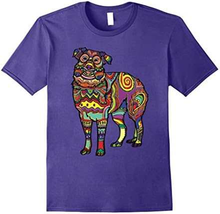 Men's Dog Doggo Designs - Australian Shepard Dog and Art Lover 2XL Purple