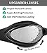 Aegend Swim Goggles, Streamlined Design Swimming Goggles No Leaking Anti Fog Premium UV Protection 180 Degree Vision and Soft Silicone Nose Bride, Pool Goggles for Adult Men Women