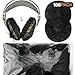 Geekria 100 Pairs Disposable Headphones Ear Cover for Large Over-Ear Headset Earcup, Stretchable Sanitary Ear Pads Cover, Hygienic Ear Cushion Protector (L/Black)