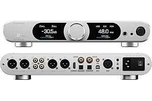 Topping DX9 Discrete Full Balanced DAC Headphone Amplifier Combo, 10000mW x 2 Headphone Amp, AK4118 XU-316 DSD512 PCM768kHz, 