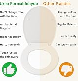 MASS DYNAMIC Soft-Close Toilet Seat Premium Urea Formaldehyde White view 7