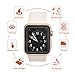 Apple Watch 38mm Full Coverage Screen Protector (Series 1, Series 2, Series 3), Atill Tempered Glass Screen Protector [Anti-scratch] [Bubble-free] for Apple iWatch