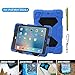 Aceguarder case with standfor iPad Mini 1,2,3 - Carabiner + whistle + handwritten touch pen (ACEGUARDER brand) (Blue/Black)