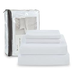 4 Piece Queen Size Bed Set, Upgraded Cooling Deep