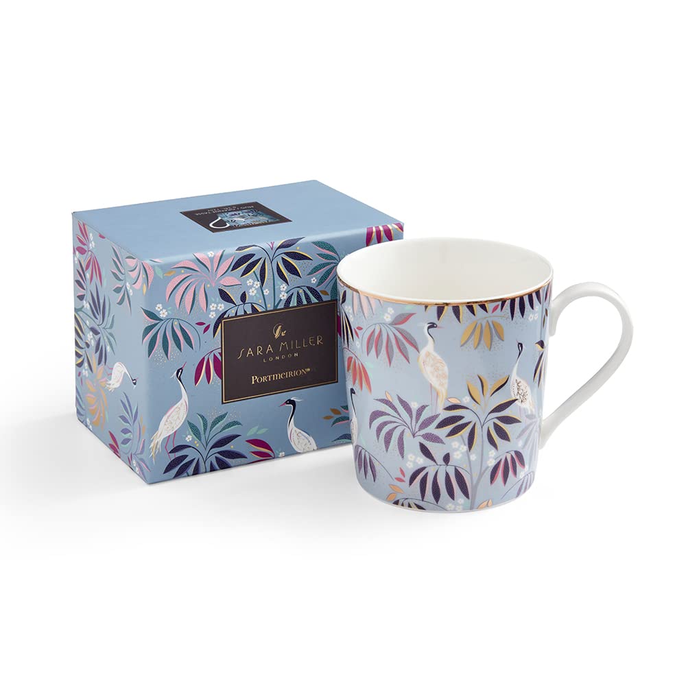 Portmeirion Home & Gifts Sara Miller London - Sky Blue Mug - Crane Garden (SMIS78914-XG)