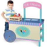 Wooden Wonders The Incredible Ice Cream Cart with 6 Free Cones by Imagination Generation