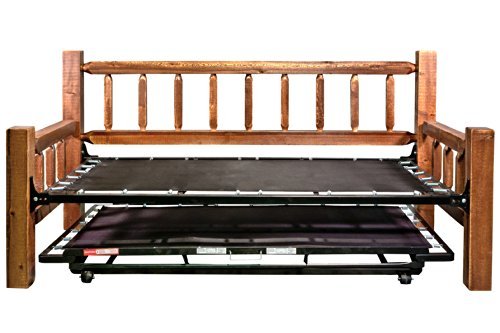 Montana Woodworks MWHCDBTSL Homestead Collection Day Bed with Pop Up Trundle Bed, Stain & Lacquer Finish