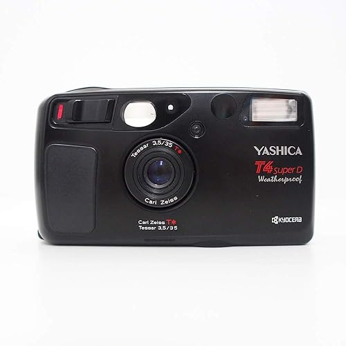 フィルムカメラ KYOCERA TPROOF carl zeiss tessar 3.5/35 Kyocera T Proof 35mm Camera with Zeiss 35mm f/3.5 T* Lens, Silver