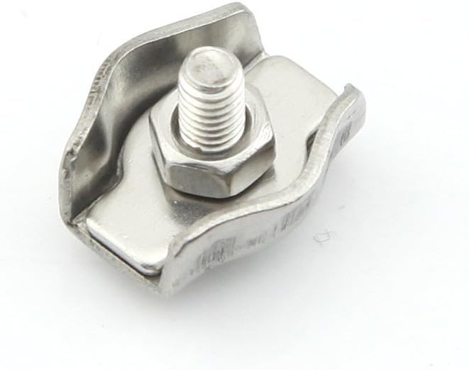 Stainless Steel Simplex 1-post Wire Rope Clip Cable Clamp - 1/8, 3/16, 1/4, or 5/16" - Type 316 Ss (5/16) generic