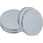 MECCANIXITY 4pcs 1/4"(6mm) x 2" Steel Plate, Black Hot Rolled A36 Steel Sheet Plate Base, Round Weldable Metal Discs for Industrial Construction Structural Support