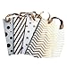 TTOYOUU Large Kraft Paper Gift Shopping Bags Geometrical Pattern,Wedding Party Favors Bags,Set of 8pcs