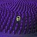 SUESPORT Air Inflated Stability Wobble Cushion, Balance Disc, Twist Massage, Fitness and Exercise, Pump Included, Diameter 14 Inch, Purple