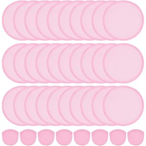 BENECREAT 30Pcs Foldable Flying Disc Fans, 10.5inch Round Handheld Folding Fans Portable Cooling Fans for Summer Outdoor Game