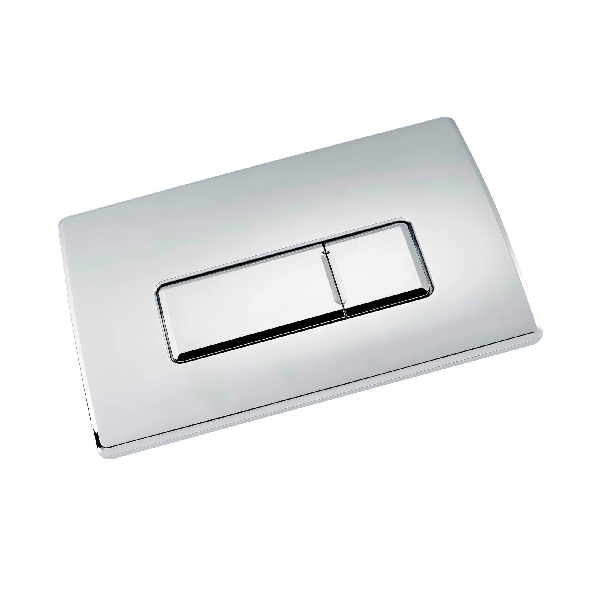 Square Chrome Pneumatic Toilet Concealed Cistern Large Flush Plate WC Button