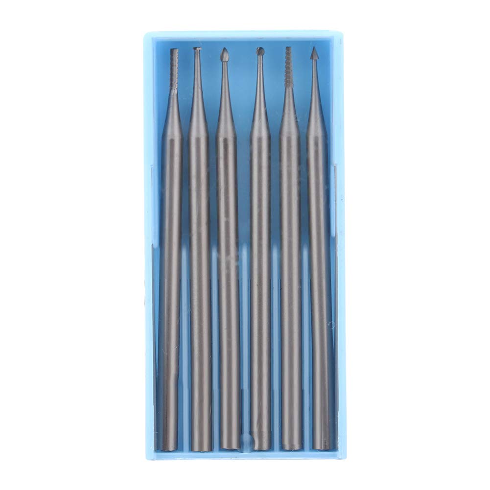 Tungsten Carbide Rotary Burr Set, Miniature Drill Needle Engraving Milling Cutter Carving Bits Gold Silver Jewelry Making Tool