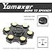 Yomaxer Fidget Spinner the Revolver Hand Spinner Stress Relief Toy With Premium Hybrid Ceramic Bearing Rivets Punk Style EDC Fidget Toy Stress Reducer for ADHD ADD