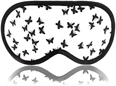Sleeping Mask Butterfly - Natural, Soft &amp; Comfortable Cotton Blindfold - Ultra Lightweight Eye Mask for Men and Women - Best for Deep Healthy Sleep, Camping, Travel, Meditation, Nap &amp; REM