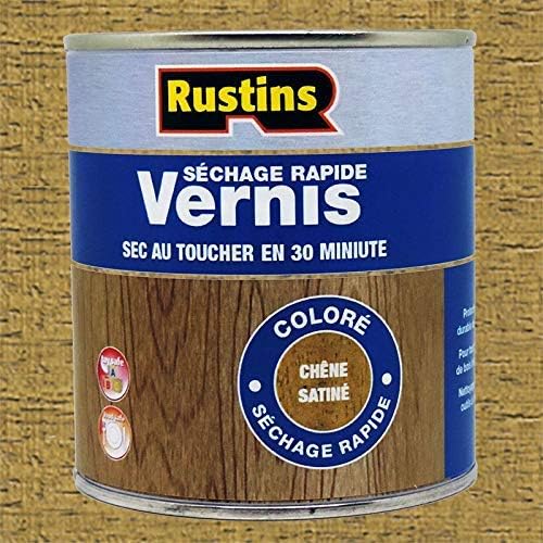 RUSTINS VSOA500 Quick Dry Varnish, Satin Oak, 500ml - Image 3