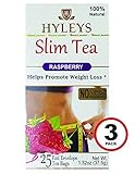 Hyleys Tea Slim Tea, Raspberry, 75 Tea Bags (3 Pack)