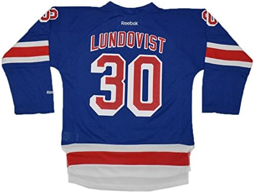 NY Rangers Lundqvist #30 Boys Hockey Jersey / Sweater S/M Blue