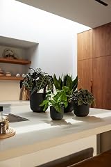 elho Jazz Round 23cm Flower Pot Indoor Plant Pot 100% Recycled Plastic Black view 7