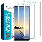Tech Armor Samsung Galaxy Note 8 Screen Protector [Wet Applied] Thermoplastic Film (TPU) Complete Curved Edge Display Coverage, Bubble Free, HD Clear [2-pack]