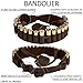 BRONZEDOG Handmade Leather Shotgun Shell Cartridge Belt Holder Bandolier, Buttstock Shell Holder 12 Gauge for Rifles, Hunting Ammo Pouch Bag, 12 ga Shotgun Shell Pouch Black Brown Khaki Grey (Brown)