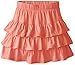 Kidtopia Big Girls' Tiered Solid Scooter Skirt
