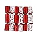Iconikal 8.75-inch Holiday Crackers 6-Pack (Red)