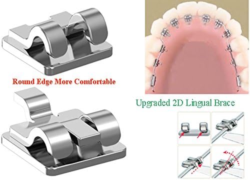 1 Set 2d Tongue Brace Dental Orthodontics Braces (24 Pcs/6 – 6)