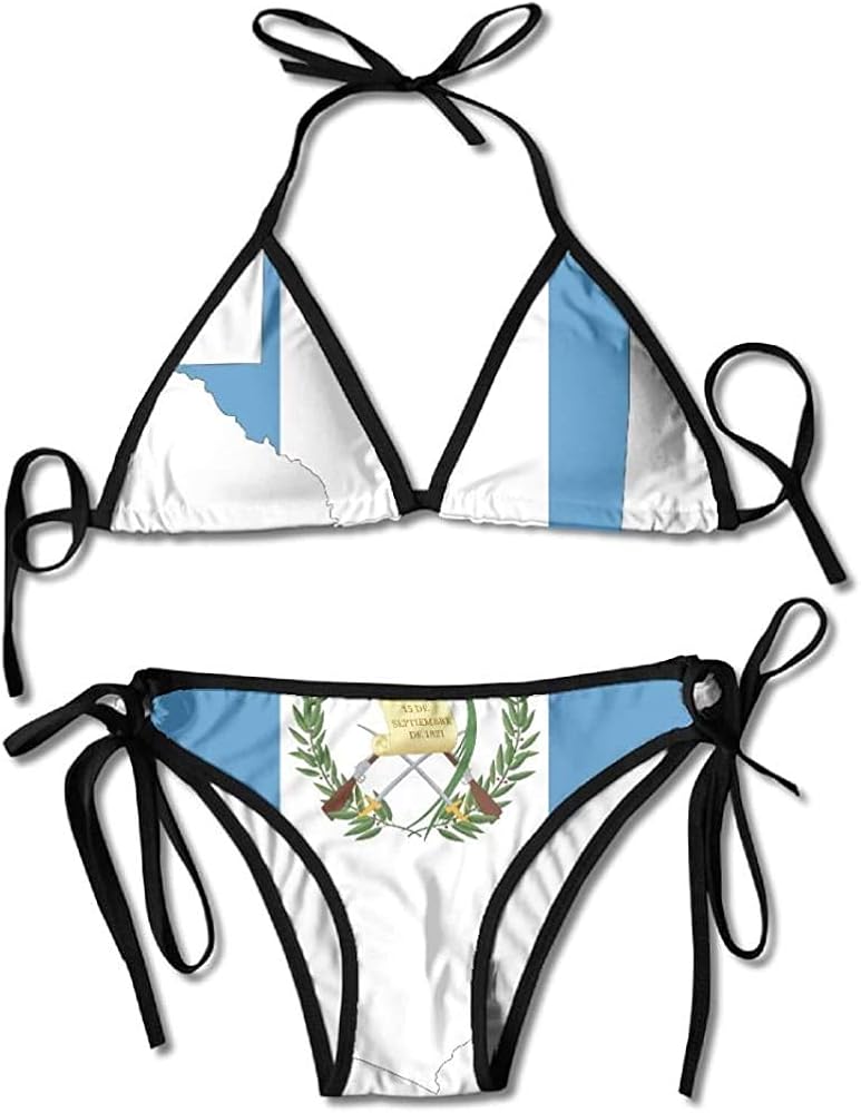 Guatemala Map Flag Bikini Women's Summer Swimwear Triangle Top Bikinis