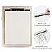 Padfolio Business/Resume Portfolio, AHGXG Leather Folder with Clipboard Document Organizer with Paper Clip, Letter Writing Pad, Pen Holder, Magnetic Closure and Pockets Contrast Stitch for Interview
