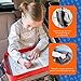 MODFAMILY Travel Tray for Kids-Lap Desk Organizes Snacks and Activities for Car, Airplane-Compatible with Any Car Seat/4-Sided Sturdy Walls, 2 Large Storage Pockets, Wear As Messenger Bag Or Backpack